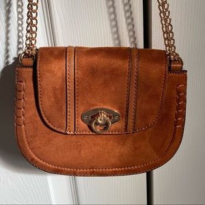 Brown chain purse